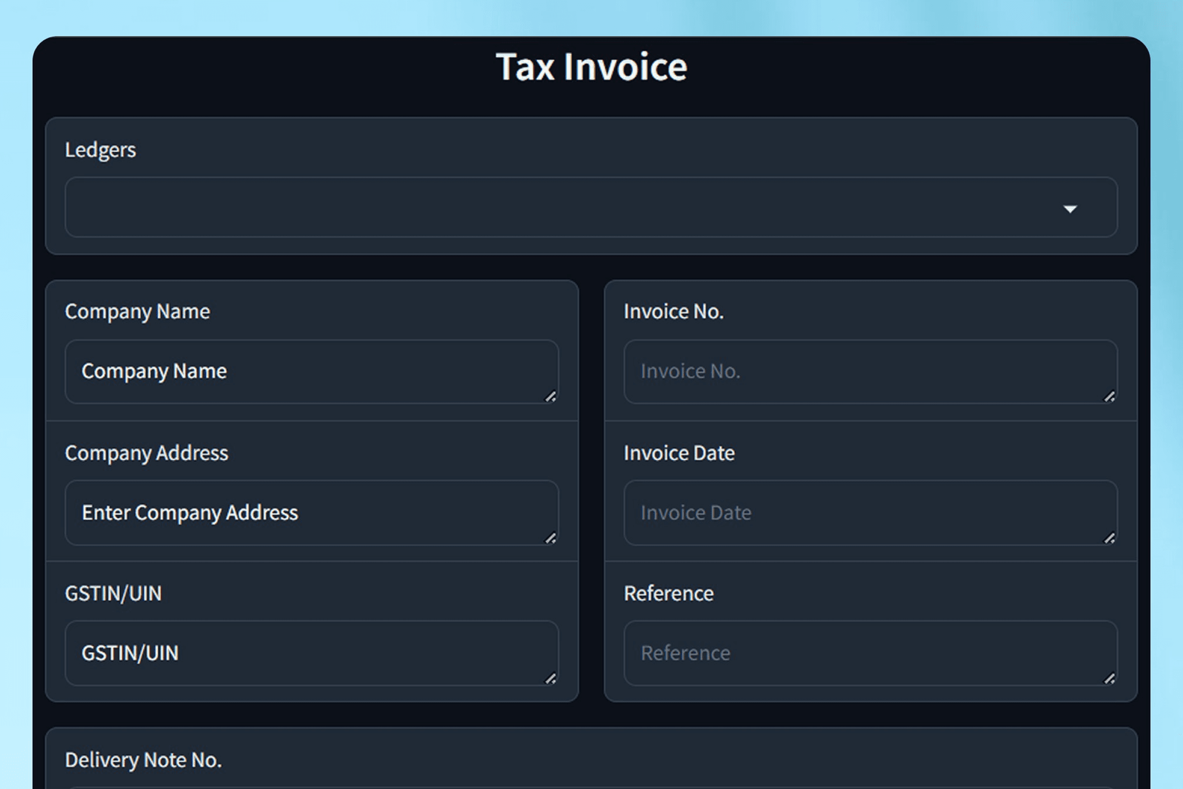 Invoice Utility for Tally